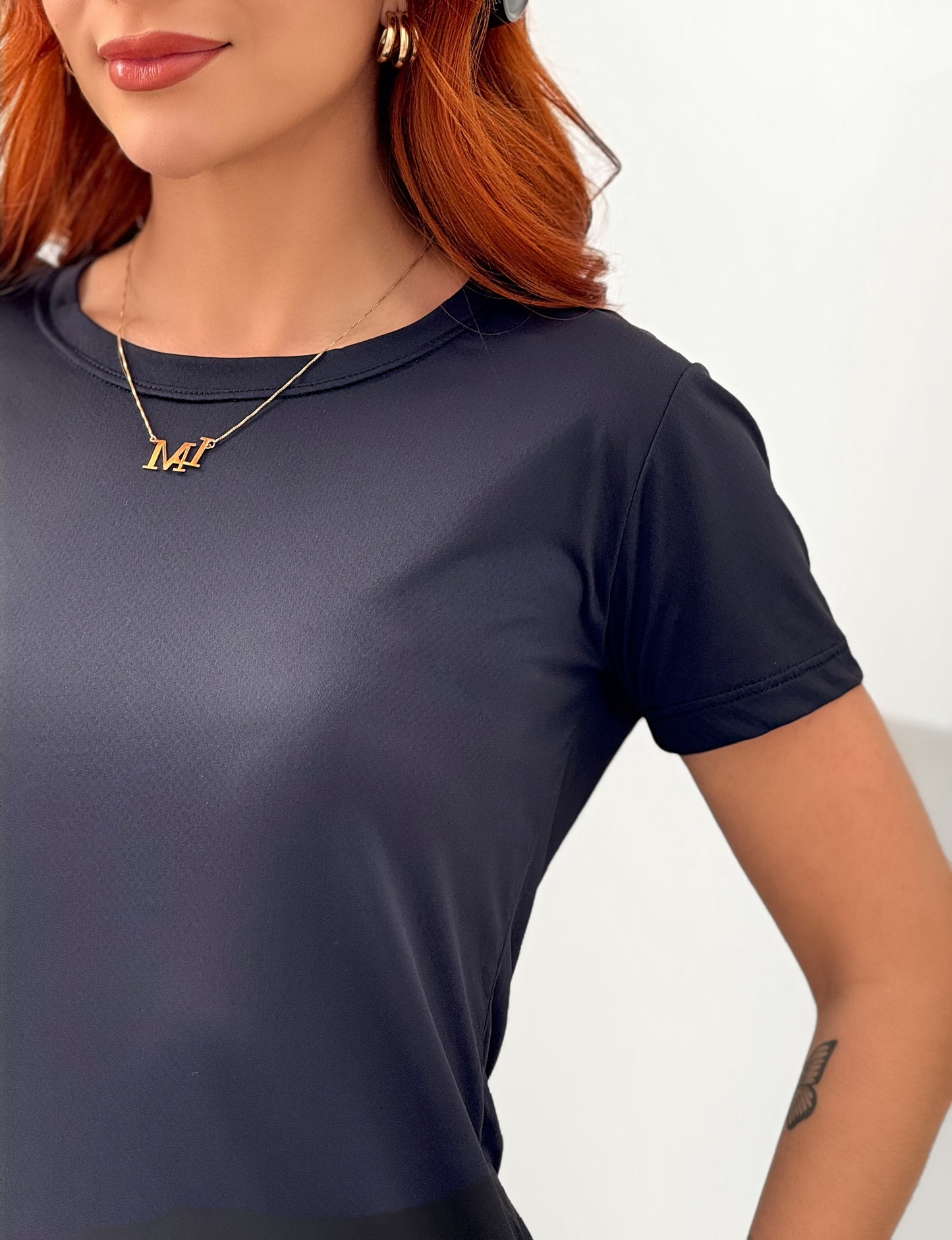 Camiseta Babylook Fitness 90/10 Poliamida Elastano