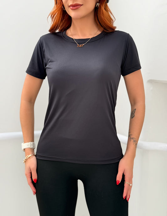 Camiseta Babylook Fitness 100% Poliamida