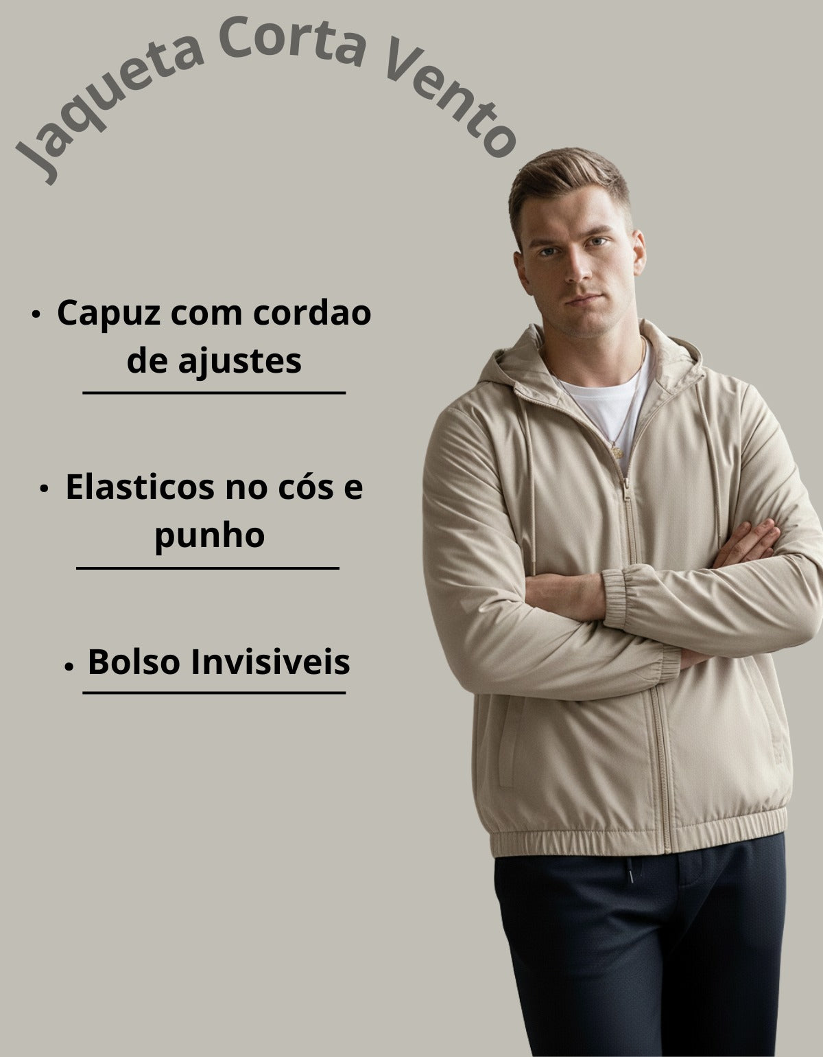 Corta Vento Repelente a água